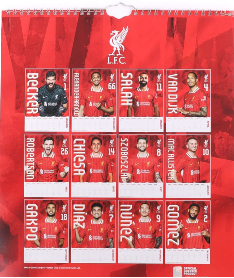 LFC OFFICIAL 2025 CALENDAR