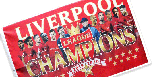 REDUCED PRICE 2019/20 LIVERPOOL FC Champions Flags